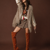 Lilya Mongolian Fur Vest S (versatile fit)