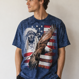 The Mountain USA Native American Eagle Graphic Tee – Size M unisex