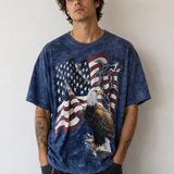 The Mountain American Eagle Flag Graphic Tee – Made in USA – Size L