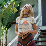 Vintage 70s/80s St. Augustine Florida Unisex Ringer Tee – Made in USA – Tagged L