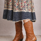 Vintage Tan Leather Western Boots – Size 6.5 (fits 6.5–7)