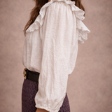 Boho Bird white cotton blouse size 8