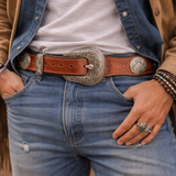 Western Concho belt unisex size 40