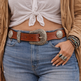 Western Concho belt unisex size 40