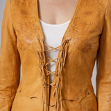 1970s Santa Fe Leather co South Western Hand-Tooled Artisanal Set 6/7/8