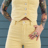 Rollas cord flares Pale yellow 26/8
