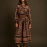 Vintage Hand-Tooled Horse Leather Belt