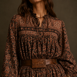 Vintage Hand-Tooled Horse Leather Belt