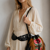 Lokoa Lads Embroidered Fringe Bucket Bag – BNWT