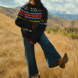 Vintage Wool Blend Retro Jumper – Size M