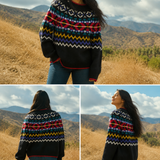 Vintage Wool Blend Retro Jumper – Size M
