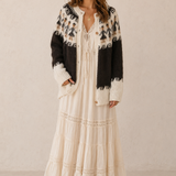 Handmade traditional Fair Isle Wool Cardigan M/L