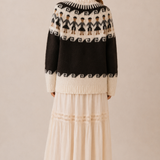 Handmade traditional Fair Isle Wool Cardigan M/L
