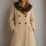 Vintage 70s Shearling Sheepskin Coat | Fits Size 10/12