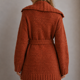 Hand Knitted Burnt Orange Bohemian Cardigan s