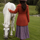 Hand Knitted Burnt Orange Bohemian Cardigan s