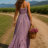 Gunne Sax Style 1970s Prairie Maxi Dress size 11