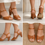 Vintage Brazilian Leather Heels – Size 8.5
