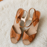 Vintage Brazilian Leather Heels – Size 8.5