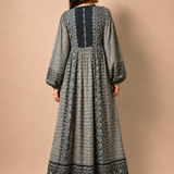 Vintage Indian Cotton Bohemian Maxi Dress 12