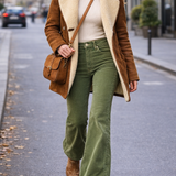 wrangler lou lou bells cord flares – mary jane green (size 8) bnwt