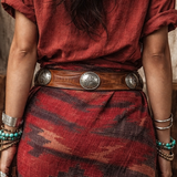 Vintage Gulf n’ Western Leather Belt size 42 unisex