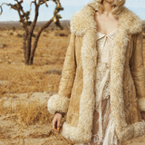 Vintage Patchwork Shearling Penny Lane Coat – Genuine Leather Sheepskin Lined tag 6.8/10