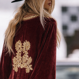 Chasing Unicorns Queen Of Hearts Velvet Tunic M rrp$600+