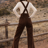 Rollas Eastcoast Flare Overalls  Choc brown Size 28/10 New With Tags