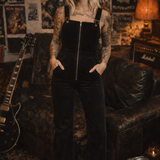 Rolla’s Eastcoast Flare Cord Overalls – Black (Size 27 / AU 9)