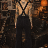 Rolla’s Eastcoast Flare Cord Overalls – Black (Size 27 / AU 9)