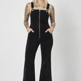 Rolla’s Eastcoast Flare Cord Overalls – Black (Size 27 / AU 9)