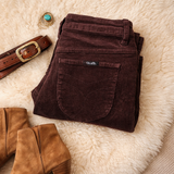 Rolla’s High Rise Original Straight Leg Cord Pants – Dark Brown size 9 & 10