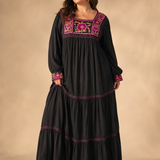 Chasing Unicorns “Four Strong Winds” Embroidered Maxi Dress | Size Large