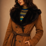 Stephen Dattner London / Melbourne Vintage Suede & Fur Coat — Size XS/S