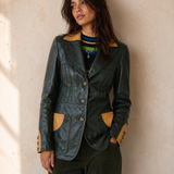 Vintage Yutil Genuine Leather Jacket | XS