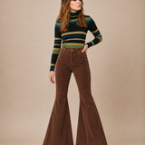 house of skye Brown Bell Bottom Cords  S/M