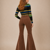 house of skye Brown Bell Bottom Cords  S/M
