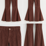 house of skye Brown Bell Bottom Cords  S/M