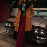 Stephen Dattner London / Melbourne Vintage Suede & Fur Coat — Size XS/S
