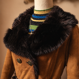 Stephen Dattner London / Melbourne Vintage Suede & Fur Coat — Size XS/S