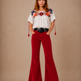 Rollas Eastcoast cord flares red 26/8