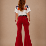 Rollas Eastcoast cord flares red 26/8