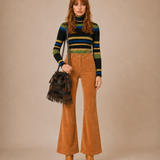 Y2K Vintage Patchwork Leather & Suede Fringe Bag