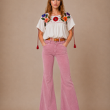 Rollas East coast flare Dusty Pink size 28/10