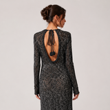 Rare Spell Early Days Black Open Back Knit Dress | Size M/L
