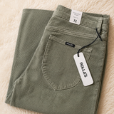Rolla’s Eastcoast Flare Cord Jeans – Olive Green | Size 32 / AU 14