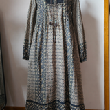 Vintage Indian Cotton Bohemian Maxi Dress 12
