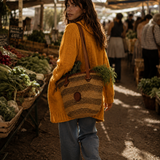 Handmade Mustard Wool Knit Cardigan | Chunky Boho Tie Waist Cardigan | Oversized Artisan Knit