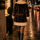 Vintage 70s Faux Fur Penny Lane Coat XXS